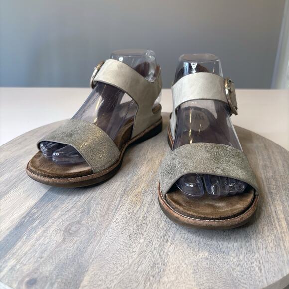 Sofft Women's Bali Gold Metallic Open Toe Slingback Leather Sandals US Sz 6.5 M - Picture 2 of 13